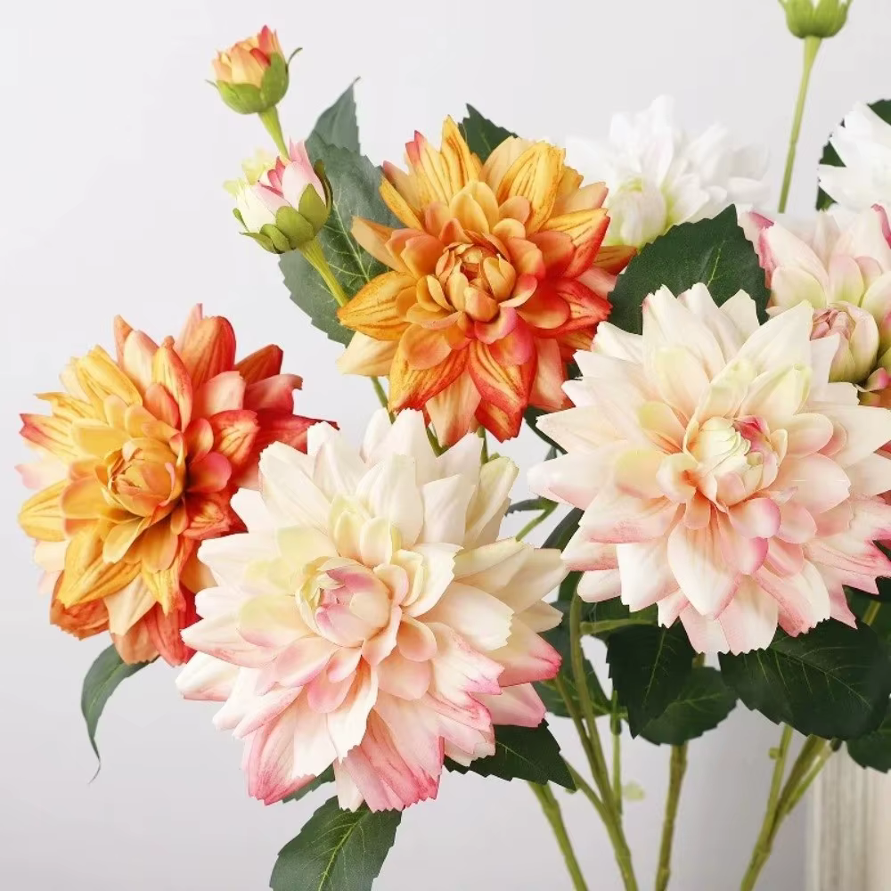 Fleur de Dahlia Artificielle de 76 cm de Long