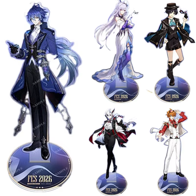 Jeu HoYo Yuanshen Impacting Nod-Krai Arlecchino Wanderer acrylique Standee Aino Lauma Flins accessoire de dessin animé cadeaux de Cosplay