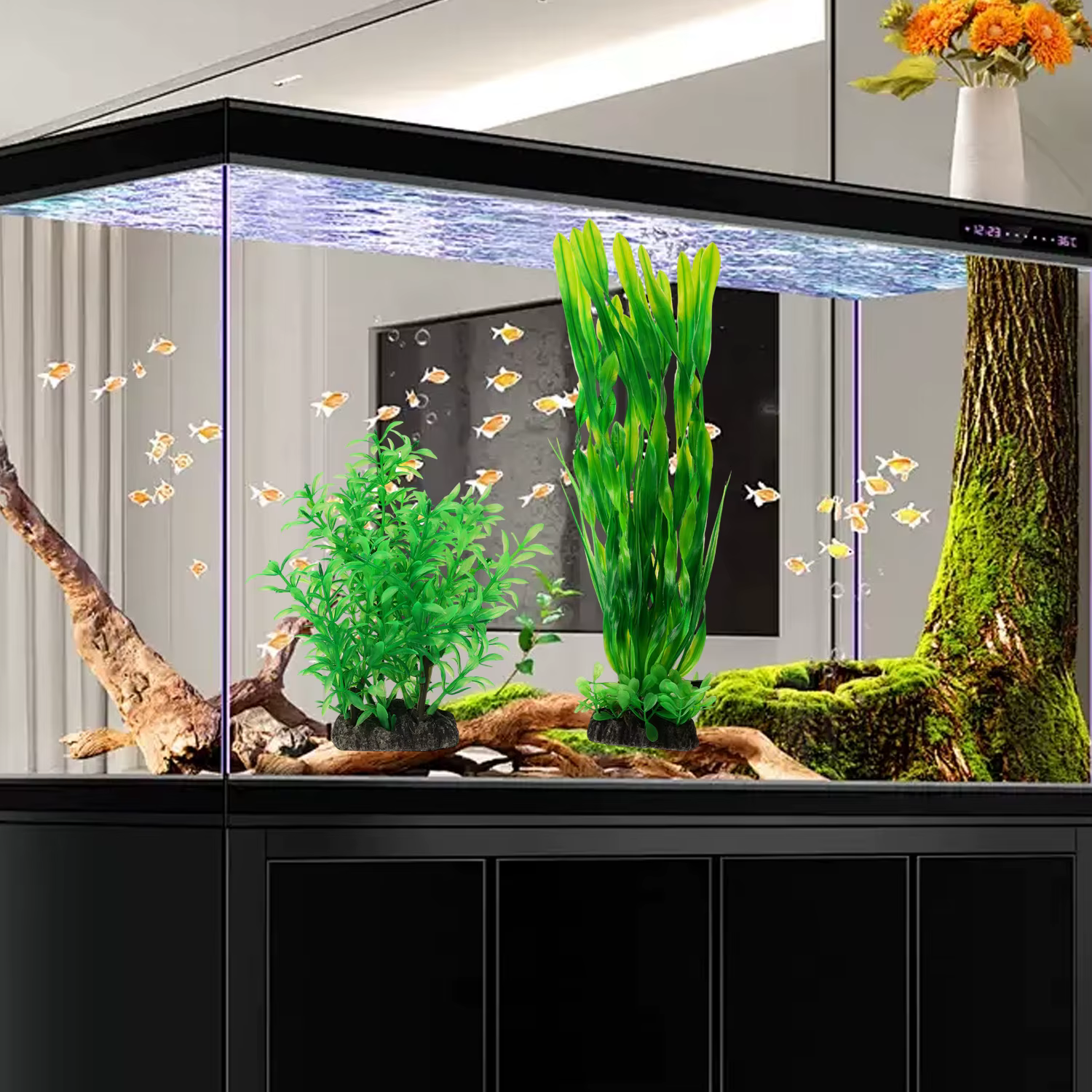 Plantes artificielles de décoration d'aquarium