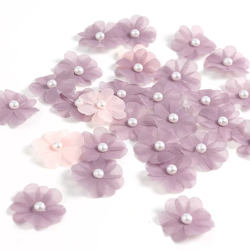 Fleurs artificielles en perles de 3CM