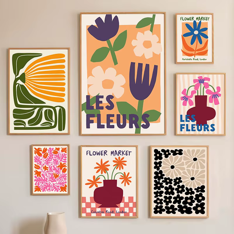 Affiches et imprimés de plantes abstraites