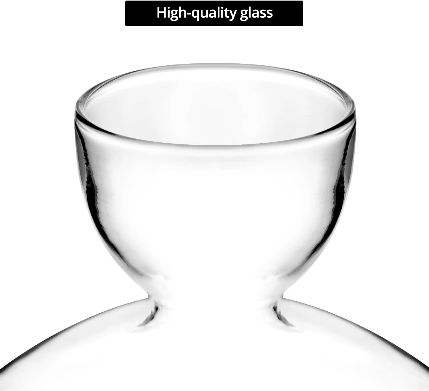 Vase en verre pour semis de graines d'avocat
