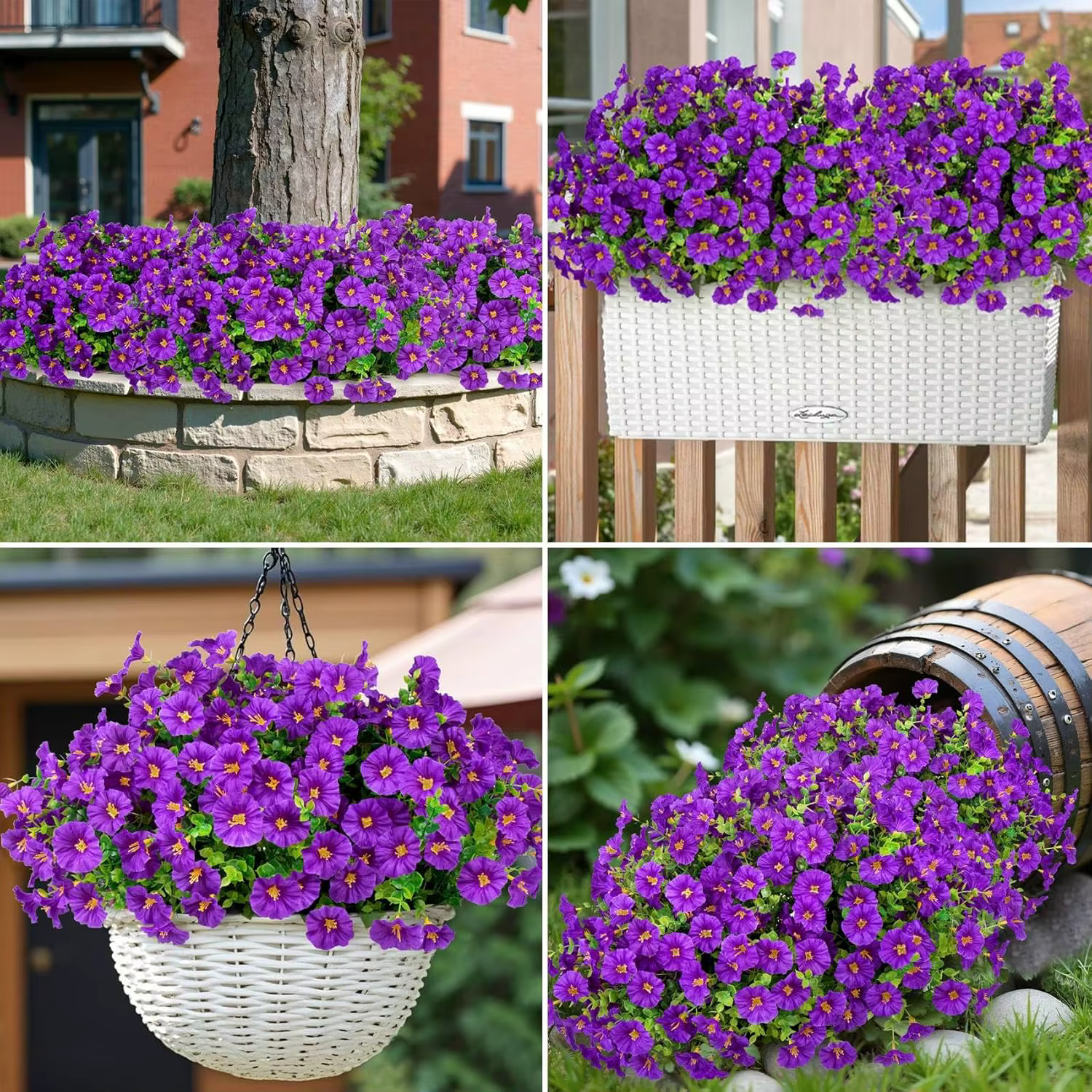 Guirlande de fleurs artificielles Morning Glory pour mariage