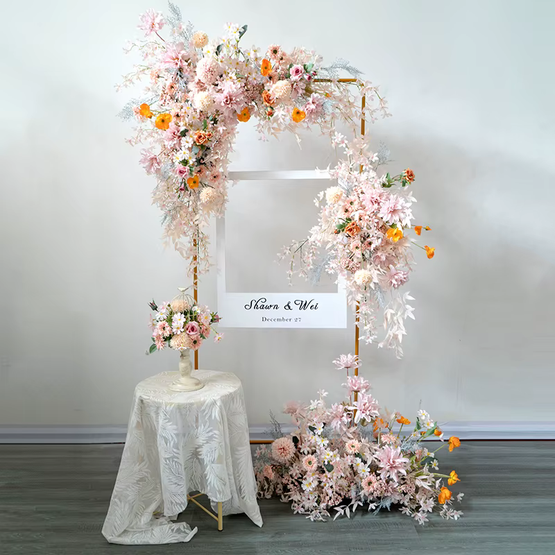 Arrangement floral rose personnalisé