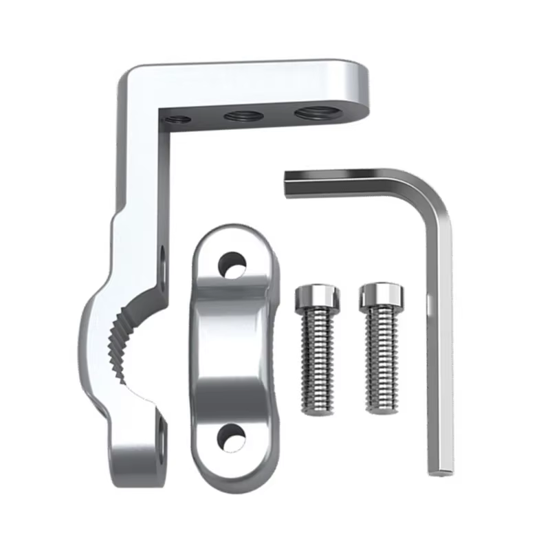 Support de guidon de moto en aluminium, support d'accessoires de moto, accessoires de moto pour la Navigation électronique supplémentaire