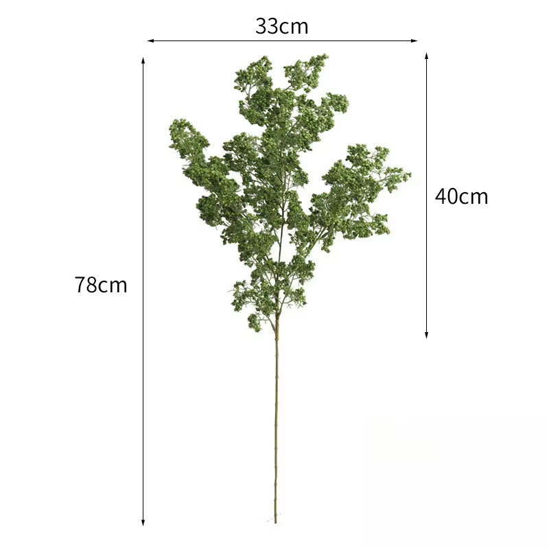 Lot de 4 plantes vertes artificielles en mousse
