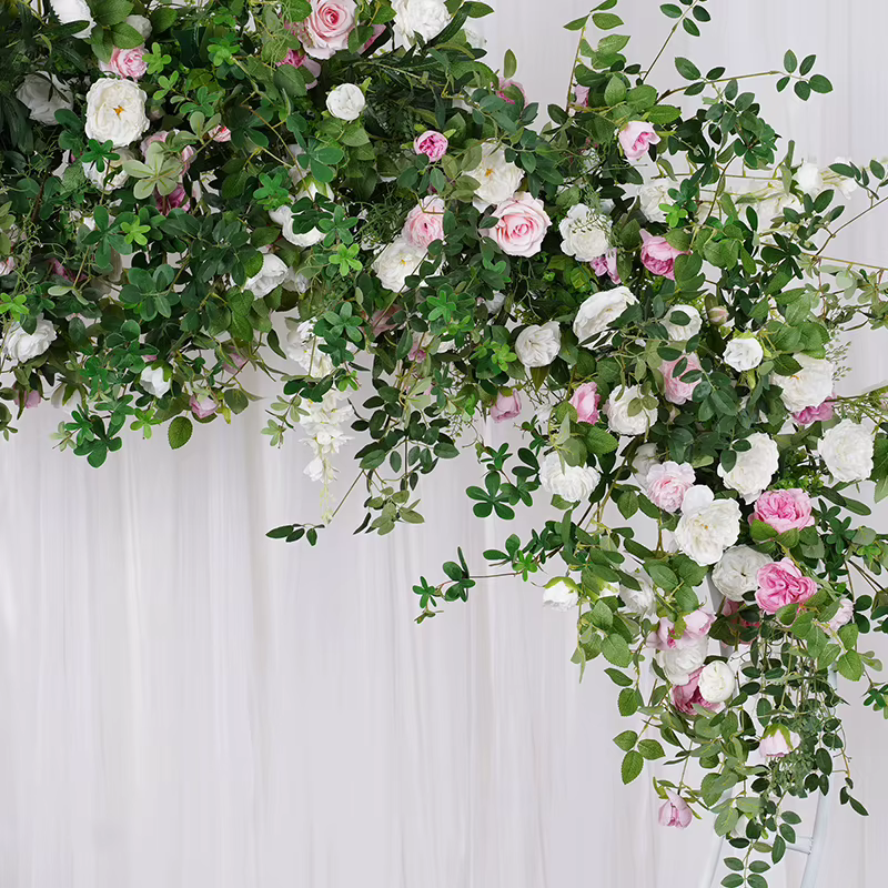 A7794 chemin de rangée de fleurs pour toile de fond de mariage