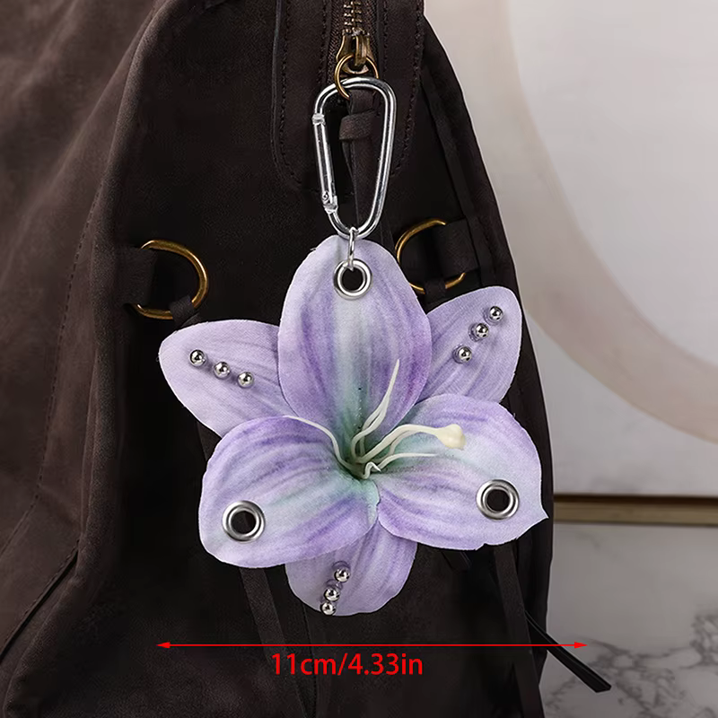 Porte-clés orchidée et lys Phalaenopsis