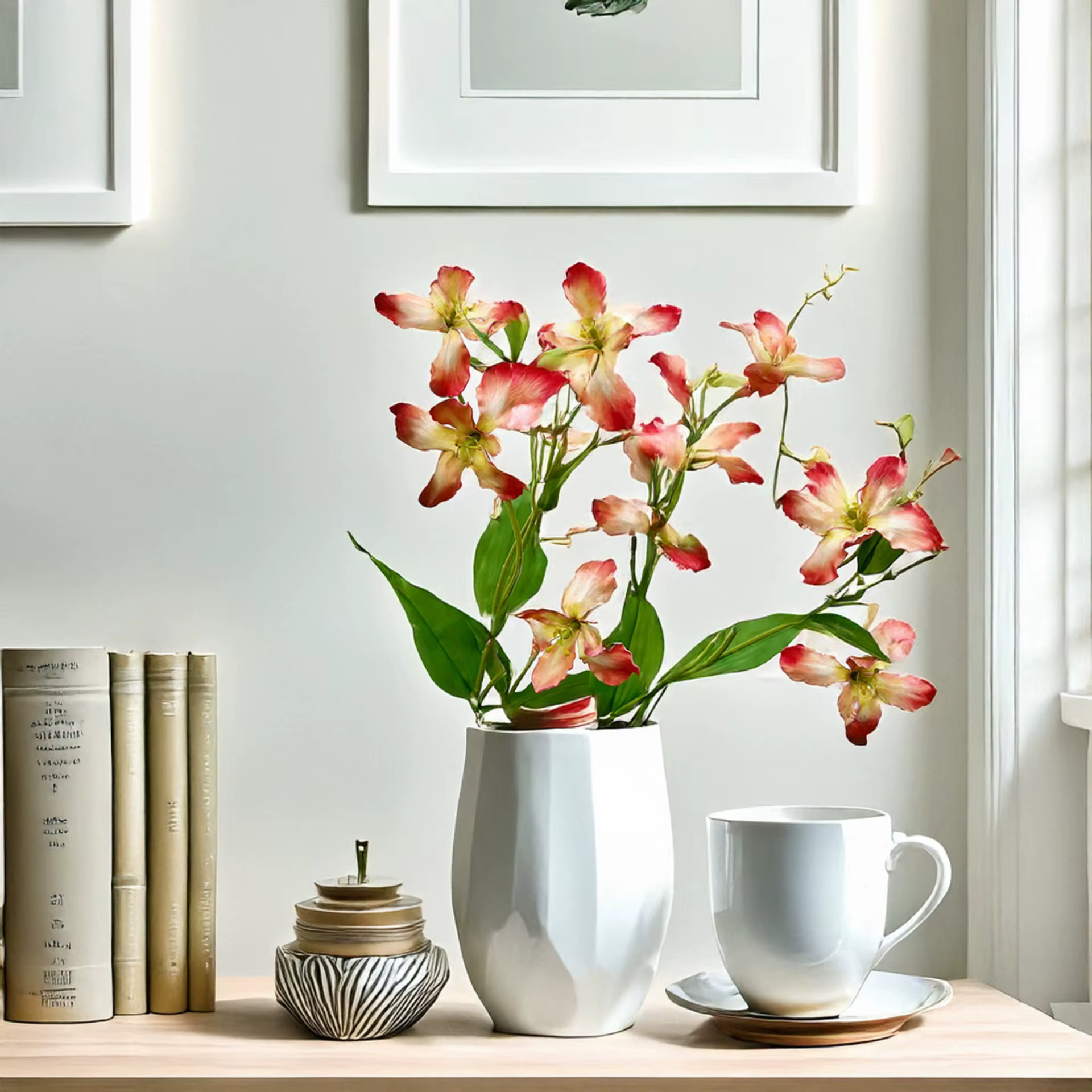 Fleurs artificielles d'iris 30 pouces