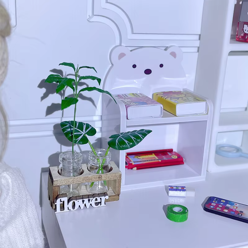 Vase à fleurs hydroponique l'inventaire en bois