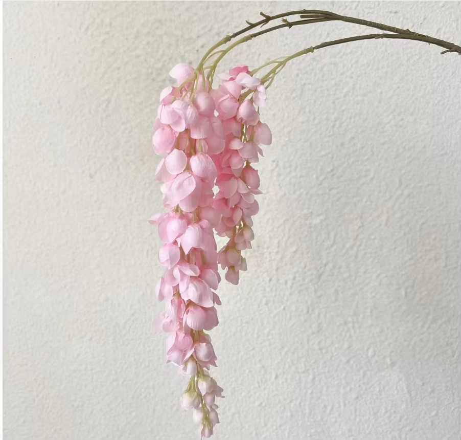 Guirlandes de fleurs de glycine à 100 brins