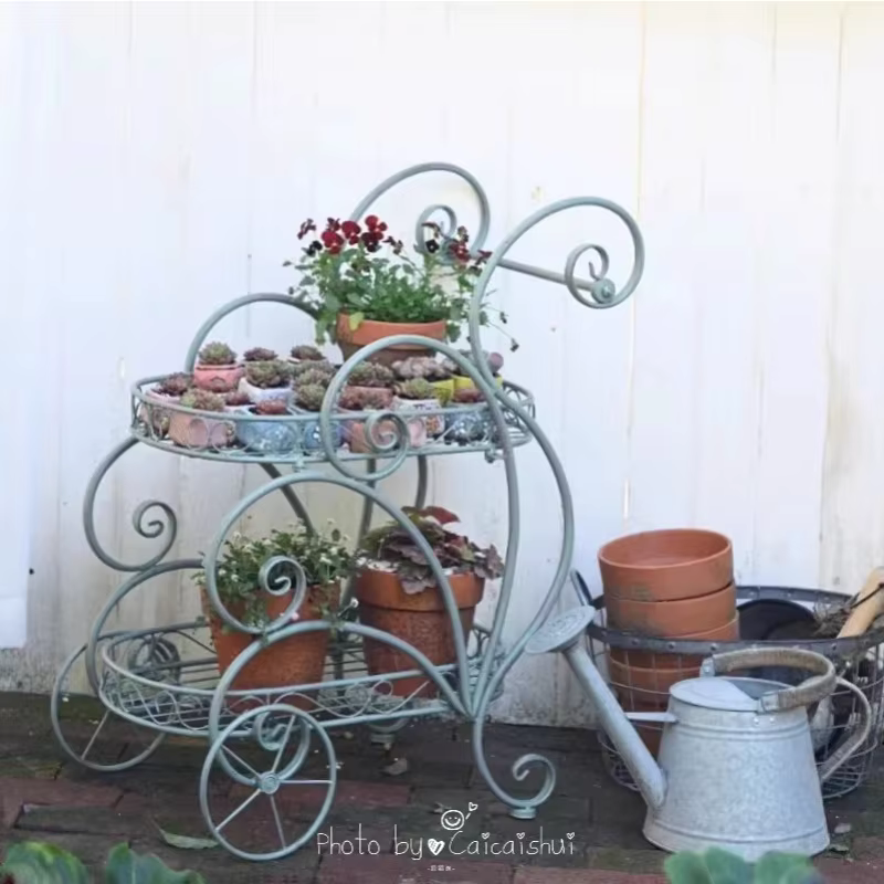Chariot de jardin Portable en fer