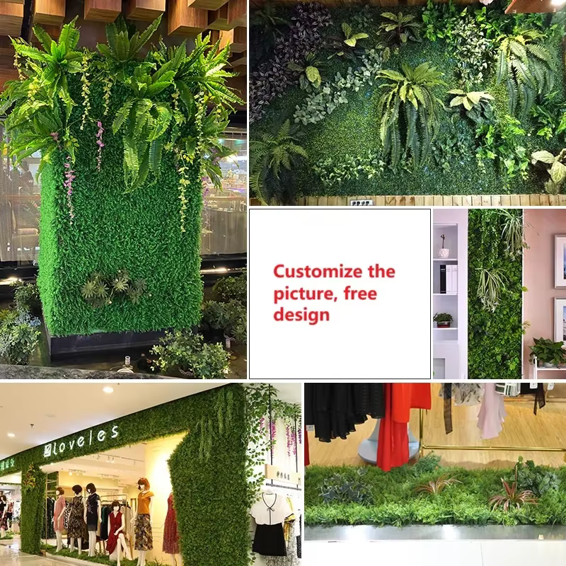 40*60 artificiel blanc radis plante mur bricolage mariage jardin murs décoration Simulation suspendus en plastique plantes vertes feuilles