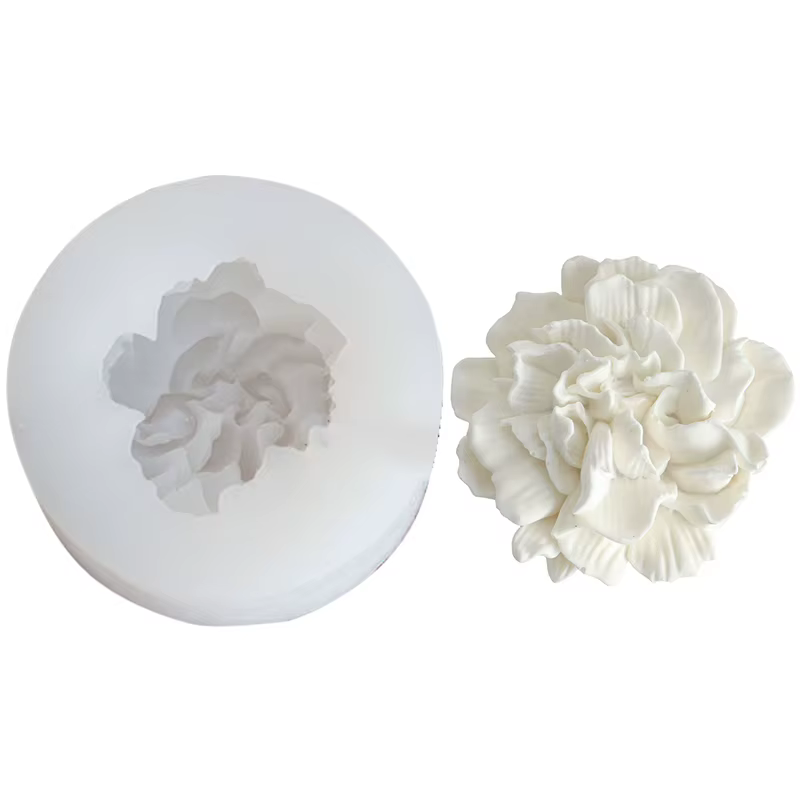 Bougie de gypse d'aromathérapie de fleur d'oeillet