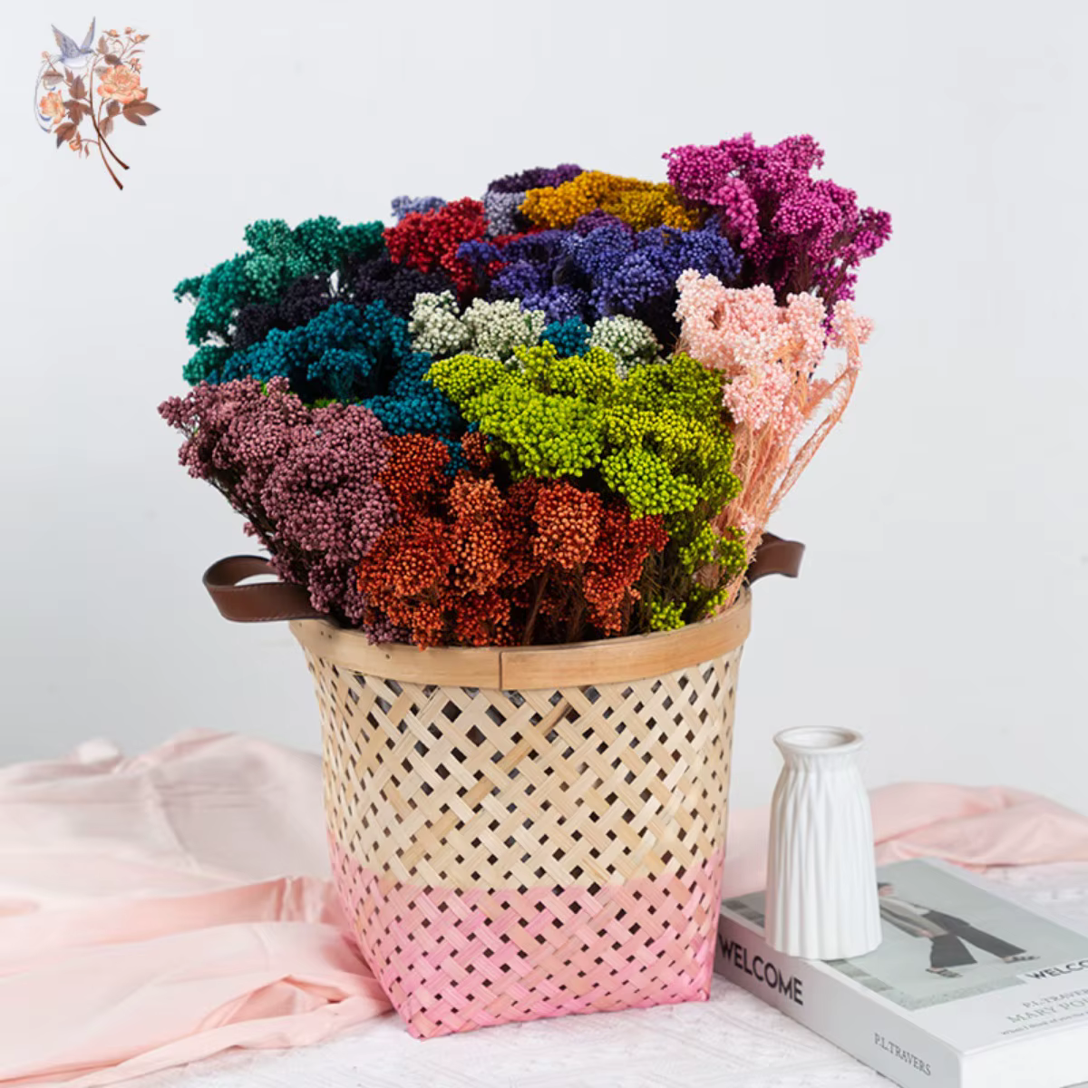 Bouquet de fleurs de Millet séchées naturelles