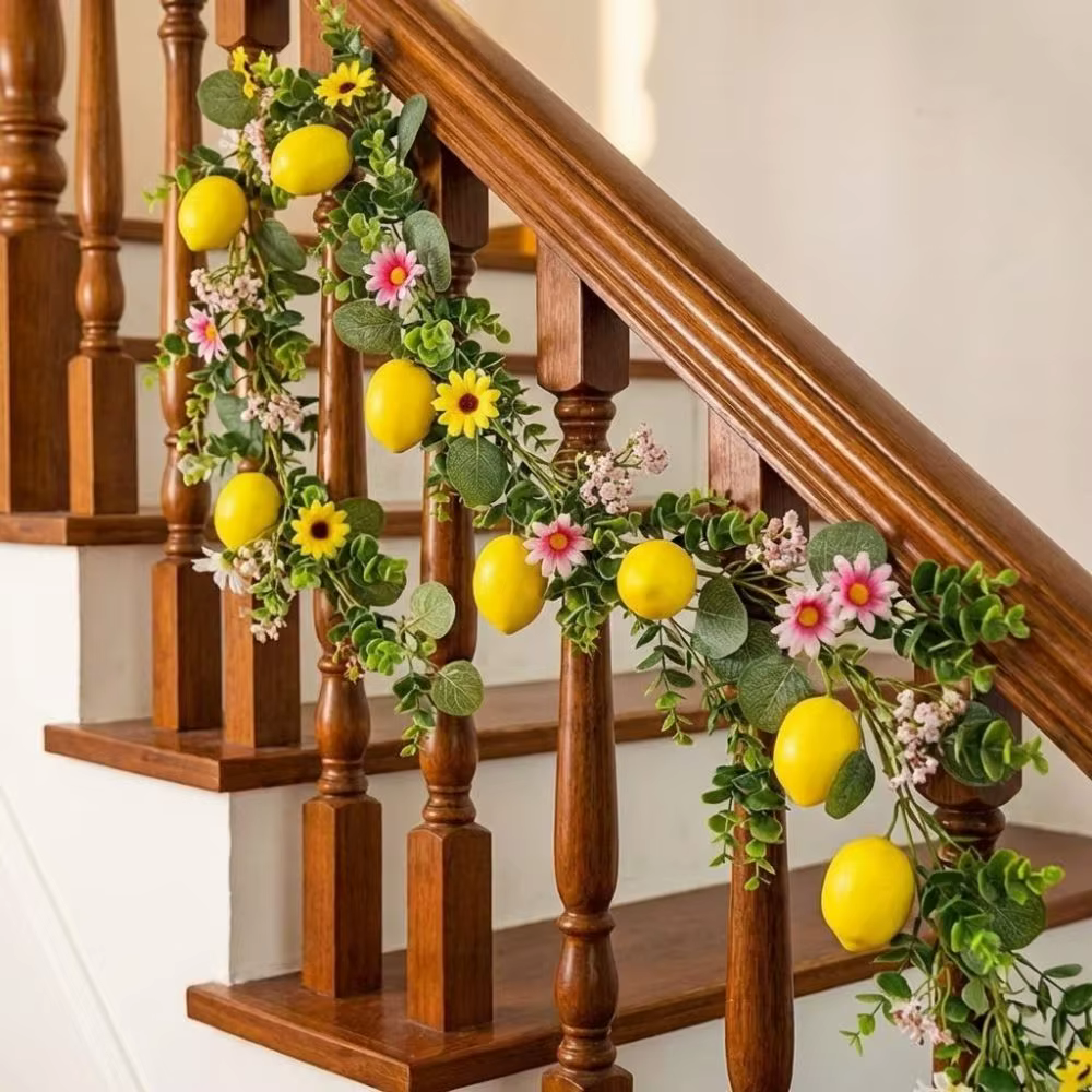 Fleurs en soie, vigne de citron artificielle