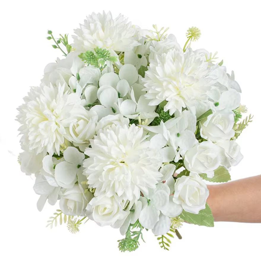 Fleur artificielle soie Rose maison Vase Table Bonsaï Festival de poche Floweer jardin mariage mariée Bouquet bricolage cadeau boîte Decorati
