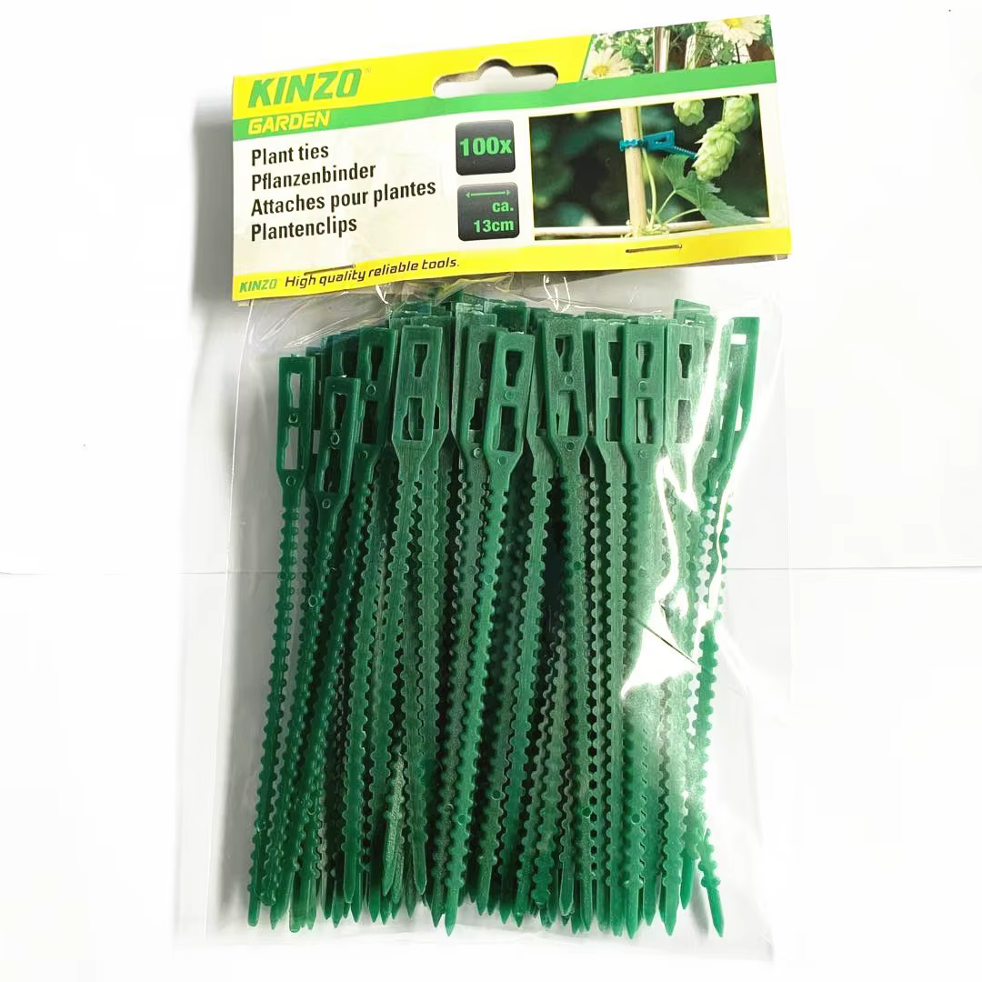 50 attaches réglables en plastique réutilisables pour plantes