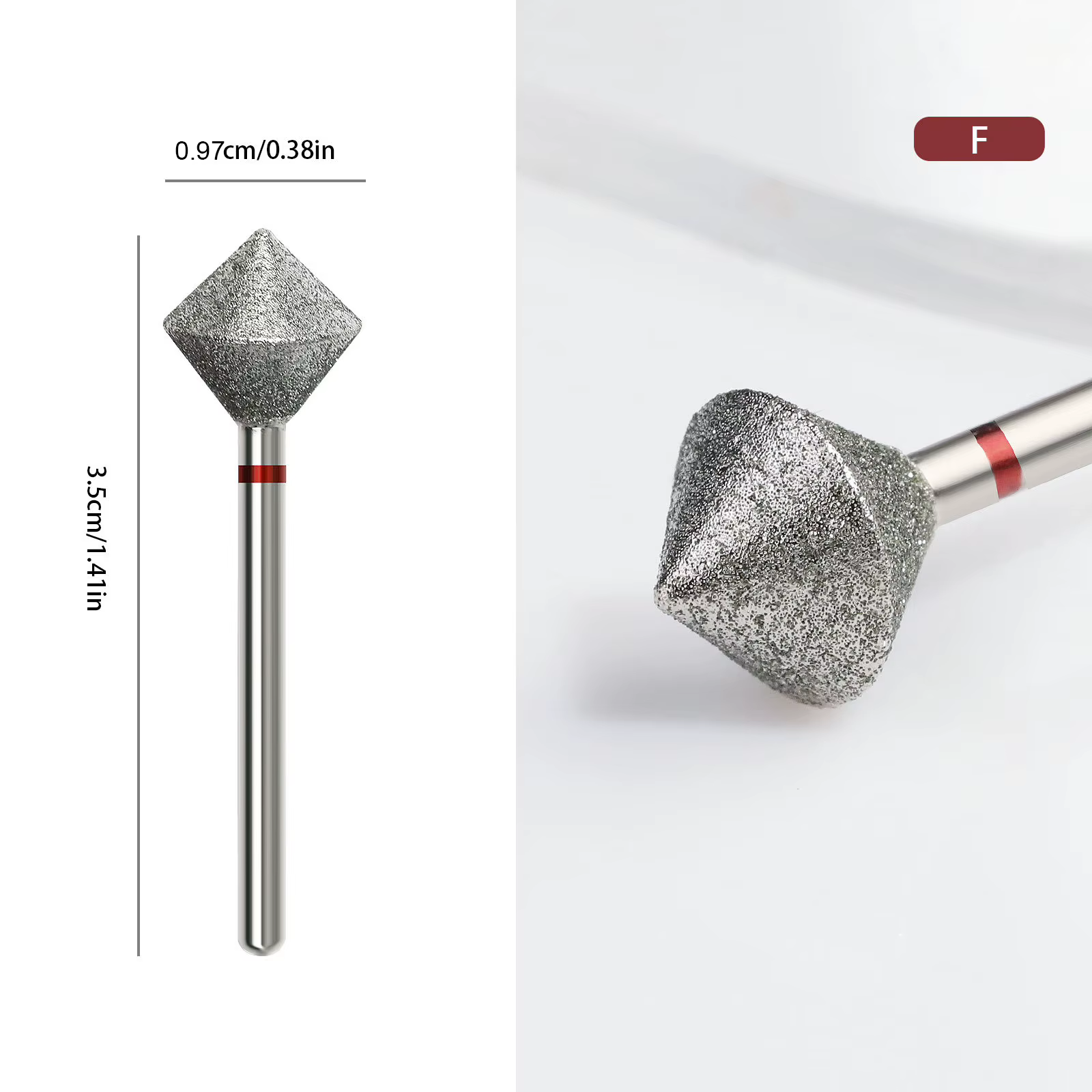 Forets à ongles en diamant, fraise pour manucure, bavure rotative, accessoires de perceuse électrique, outil, équipement d'art des ongles