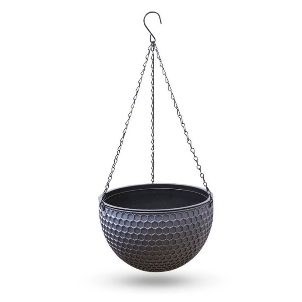 Nouveau pot de fleurs en plastique imitation tressage