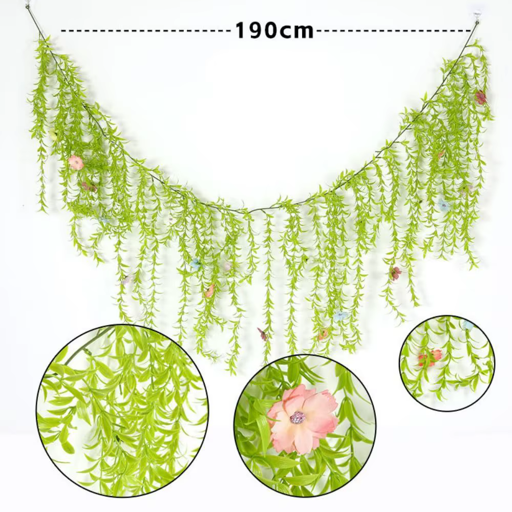 Plante artificielle verte en plastique