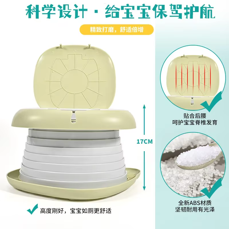 Pot portable pliable de voyage pour tout-petits, toilettes d'entraînement pour voiture, camping, salle de bain intérieure et extérieure pour bébés et enfants