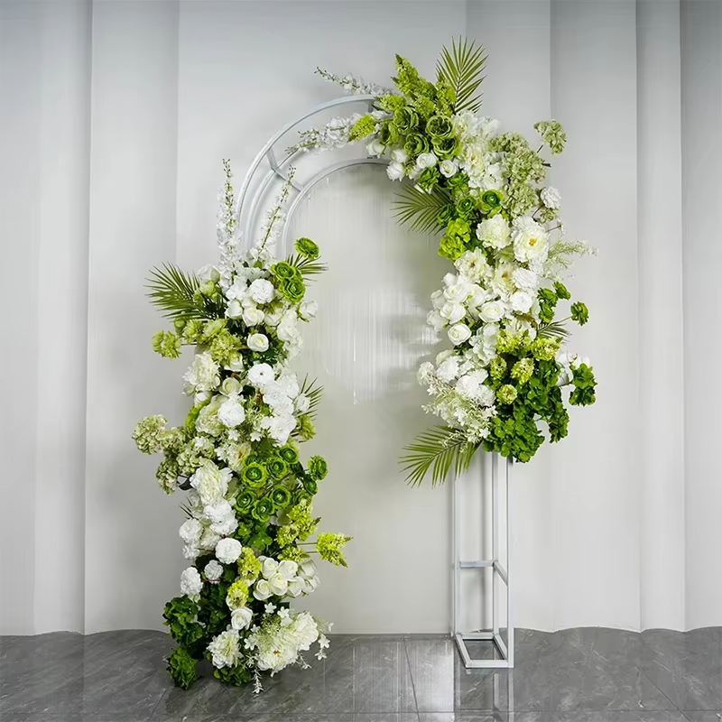 Arrangement Floral de sol d'hortensia vert