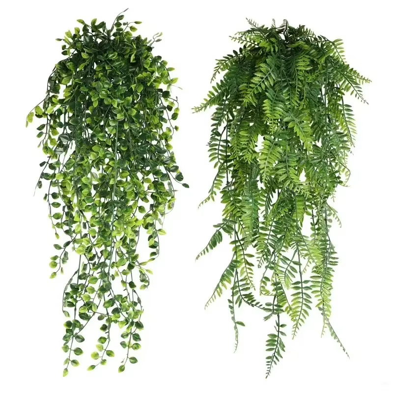 Plantes artificielles suspendues de 80 cm en forme de feuilles de fougère persane