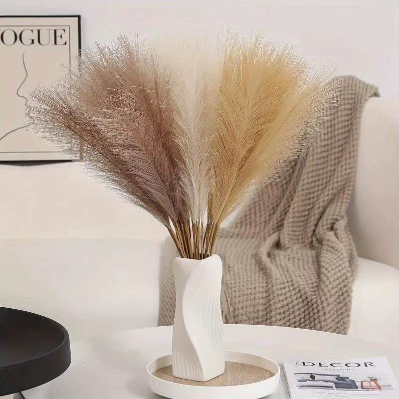 Décor d'herbe de Pampas artificielle