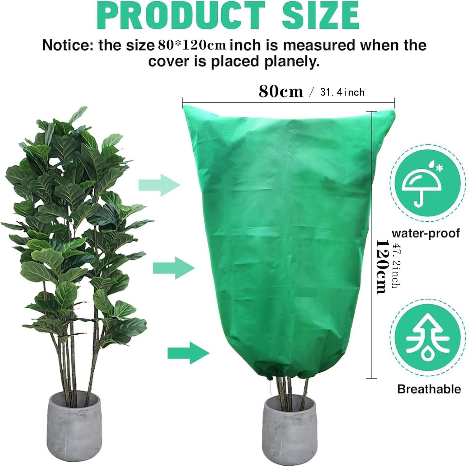 Sac de Protection d'hiver contre le gel pour couverture de plantes