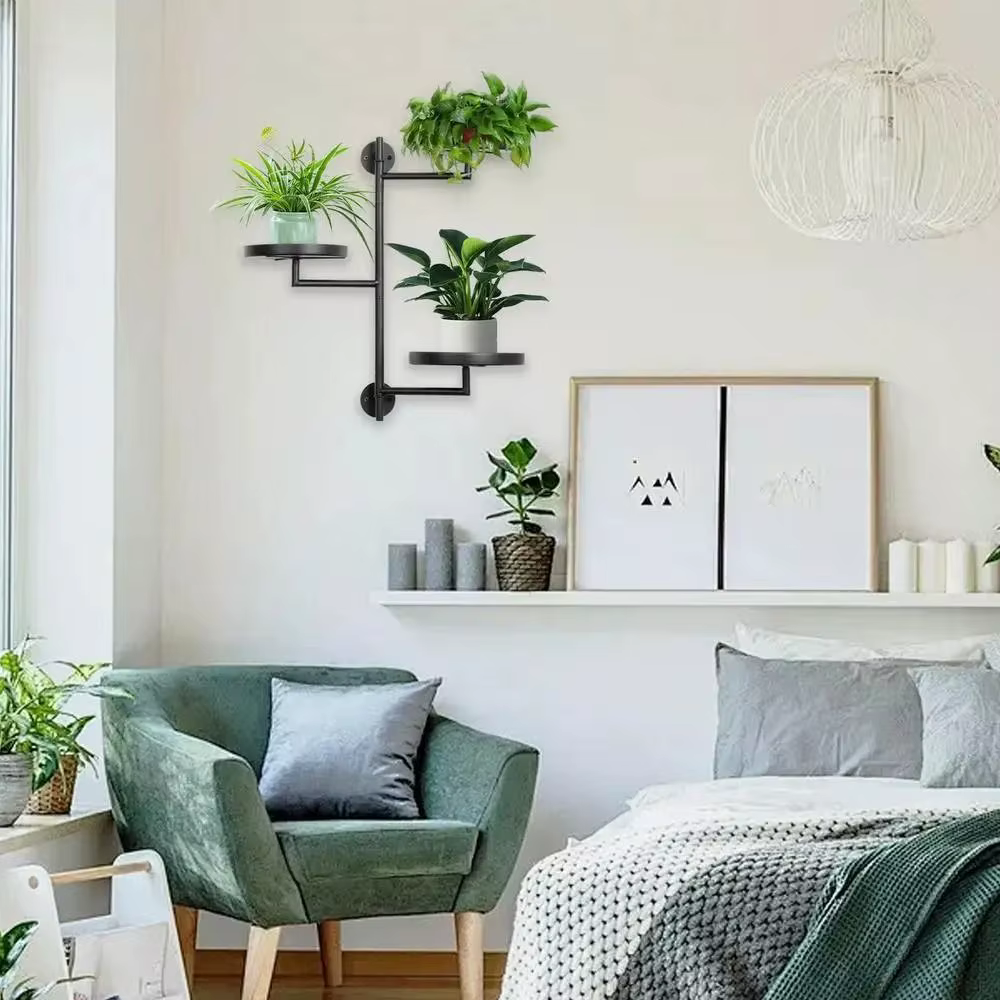 Support de plantes rotatif pour fenêtre en pot