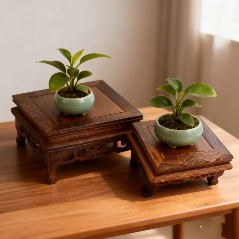 Base de Table carrée en bois