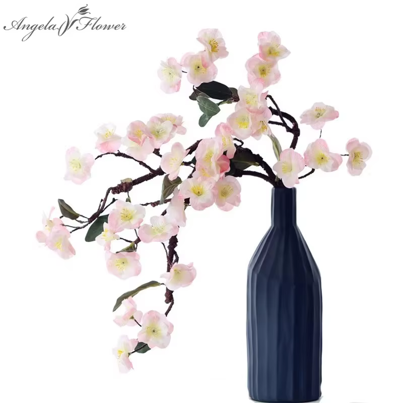 Fleurs de cerisier japonais artificielles au toucher réel