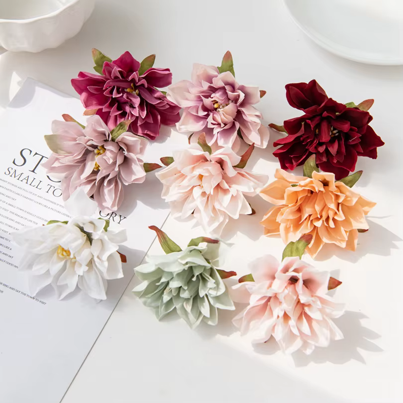 10/20 pièces 7CM fleurs artificielles soie étamine Gerbera maison mariage décor extérieur jardin Scrapbook Roses arc Festival artisanat couronne