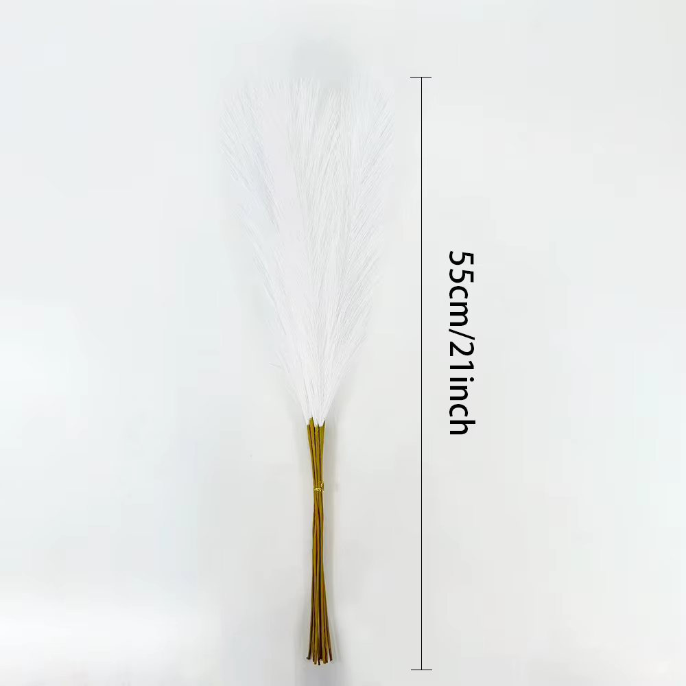 Moelleux herbe de Pampa Boho décor 20PC 55CM fleur fausse plante roseau pour fête de mariage automne noël décoration de la maison fleurs artificielles