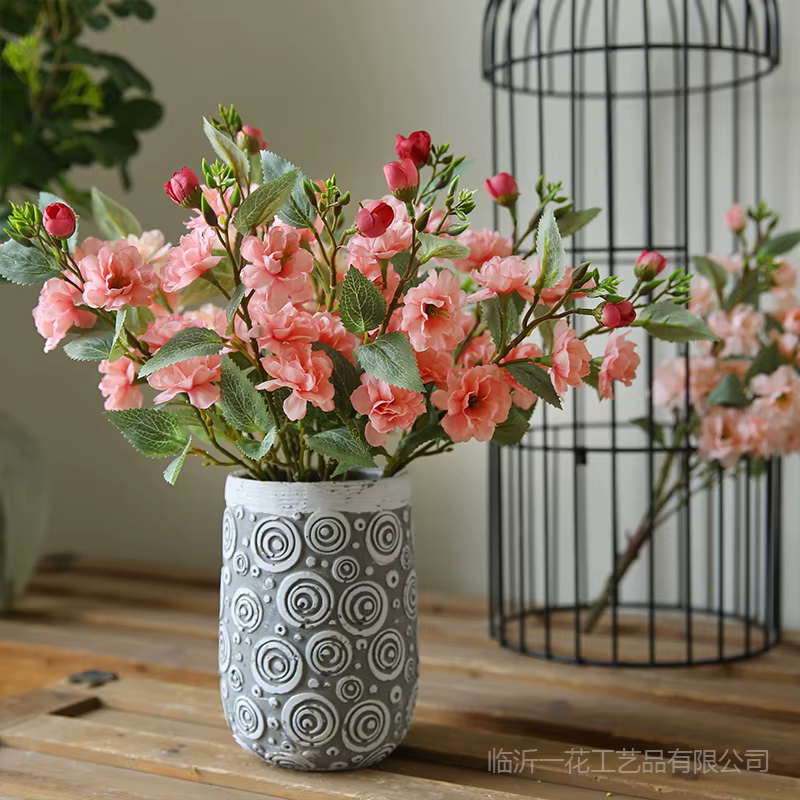 3 pièces 45cm 5 Frok camélia fleurs en soie pour la maison Table mariage décoration