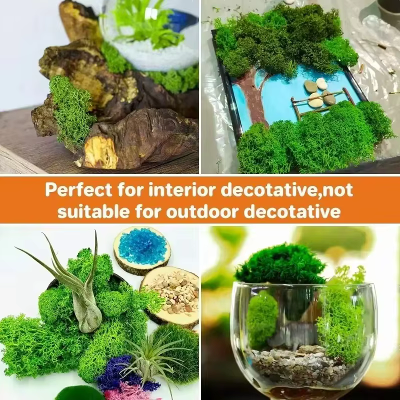 300/30g vie éternelle mousse herbe artificielle vert