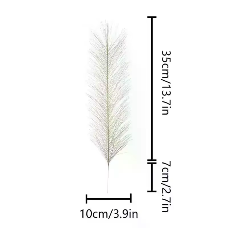 Lot de 10 fausses herbes de la pampa