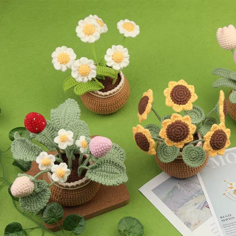 KRABALL – Kit de fleurs au Crochet pour débutants