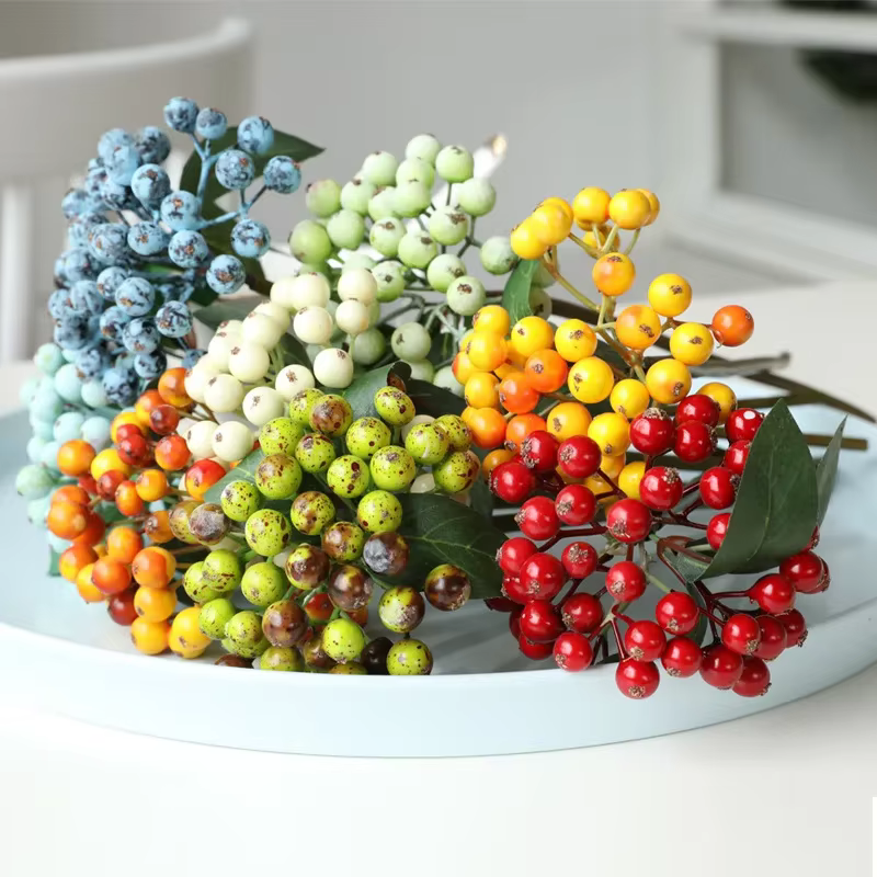 Bouquet de branche de myrtille artificielle