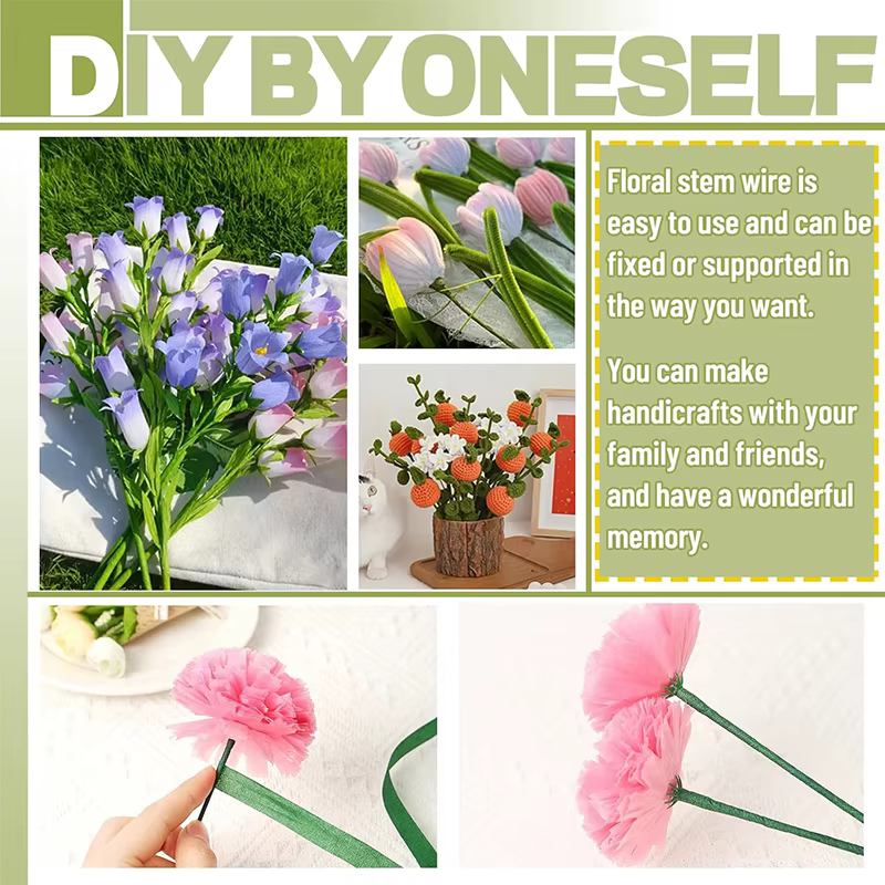 Tiges florales vertes pour arrangements floraux