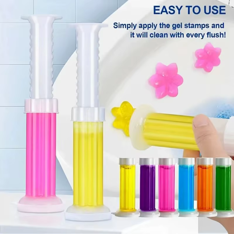 10/1x déodorant de toilette Gel fleur forme durable parfum désodorisant Drain cuvette de toilette nettoyant Gel maison salle de bain déodorant