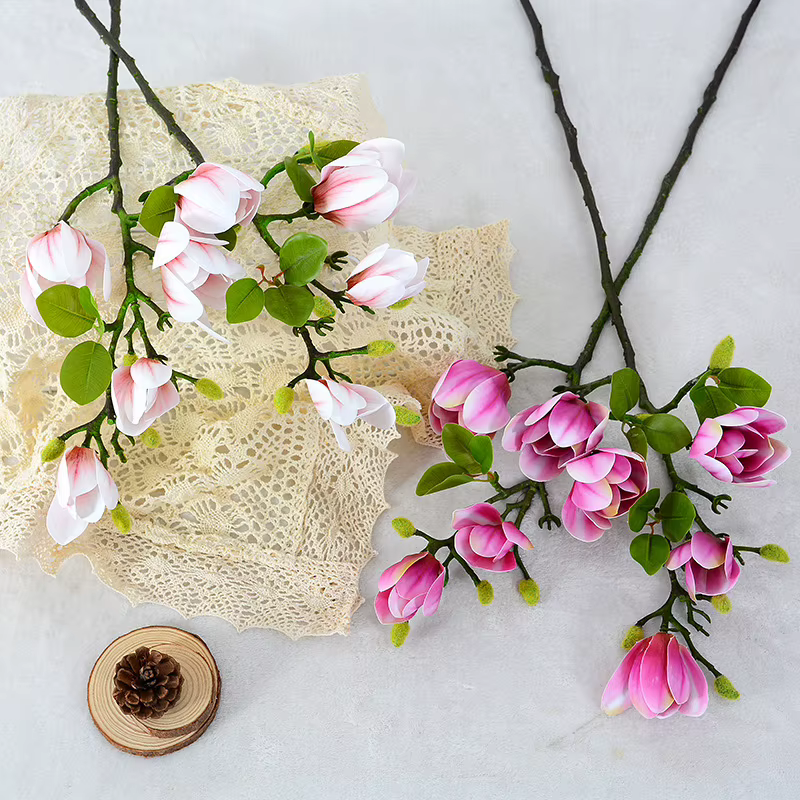 Fleurs artificielles, simulation 3D