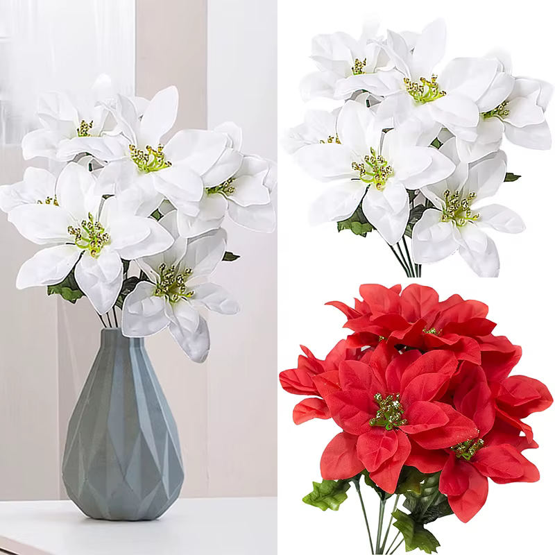 Arbuste de poinsettia Élen tissu