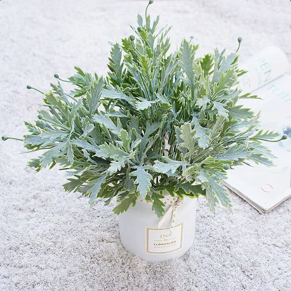 Plante de fleur artificielle de cuir chevelu de chrysanthème pour la maison