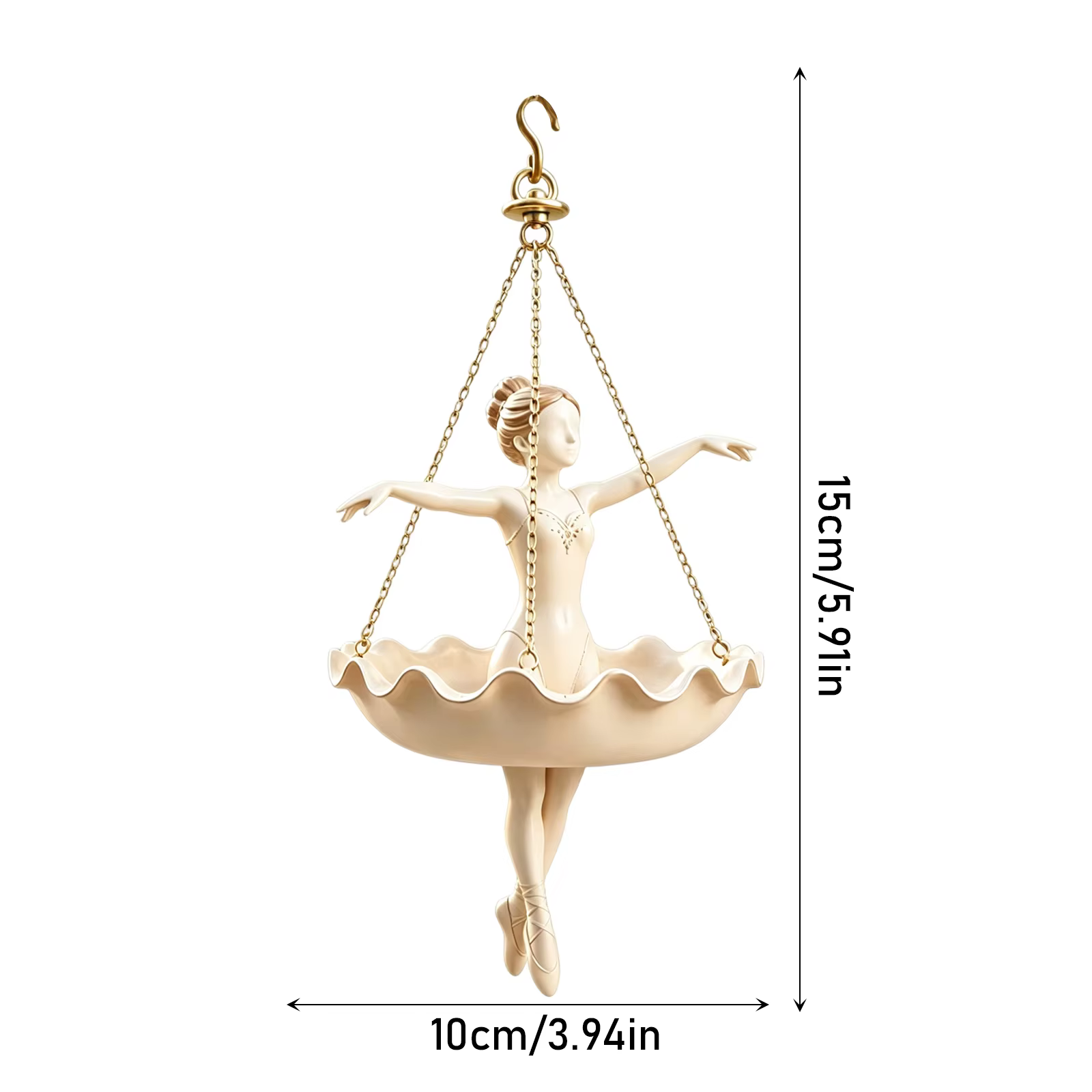 Nouveau pot de fleurs suspendu en forme de ballerine