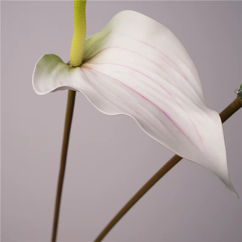 Fleur de palmier artificielle en Latex Anthurium