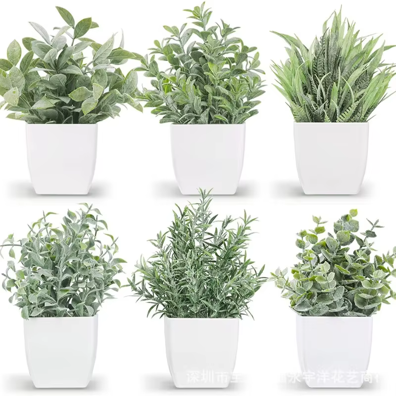 Plante artificielle en Pot Miniature d'eucalyptus