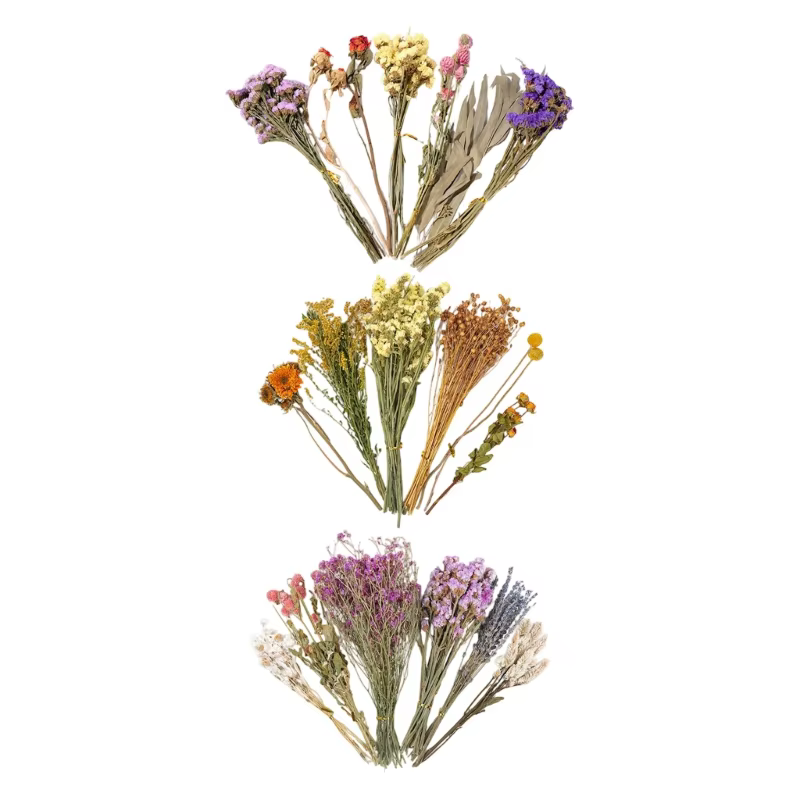 Ensemble cadeau literie florale séchée