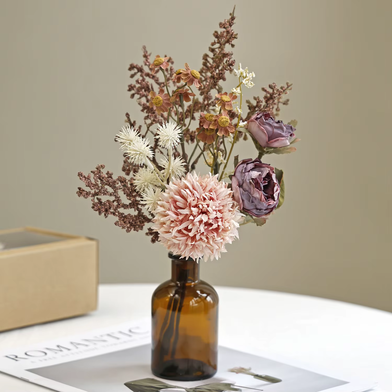 Combinaison de fleurs artificielles de haute qualité